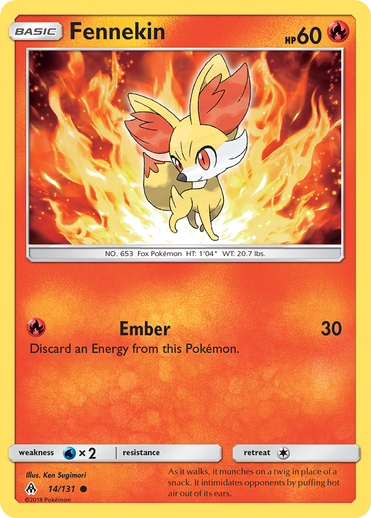 Forbidden Light Fennekin #14/131